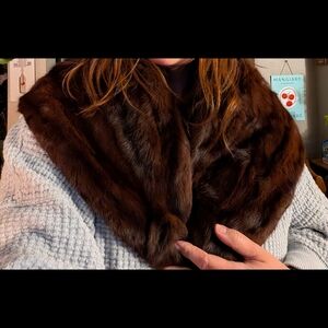 Luxurious Brown Fur Stole